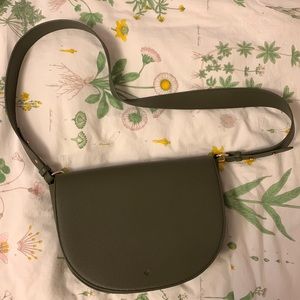 Ela Green Saddle Bag